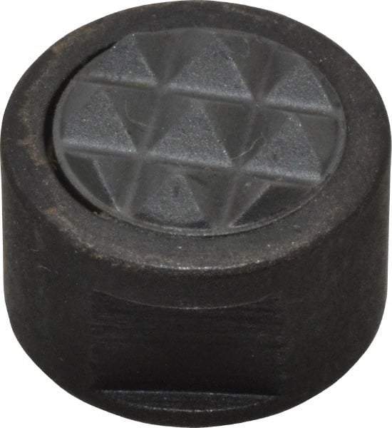 Fairlane - 10-32 Thread, 1/2" Diam, 3/8" High, Threaded, Fine Tooth Grade Diamond Serration Tooth Pattern, Carbide Tipped, Round Positioning Gripper - 3/16" Flat Width, Uncoated - Industrial Tool & Supply