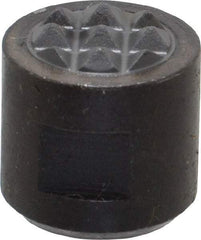 Fairlane - 10-32 Thread, 1/2" Diam, 1/2" High, Threaded, Fine Tooth Grade Diamond Serration Tooth Pattern, Carbide Tipped, Round Positioning Gripper - 3/16" Flat Width, Uncoated - Industrial Tool & Supply