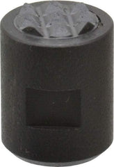 Fairlane - 10-32 Thread, 1/2" Diam, 0.651" High, Threaded, Fine Tooth Grade Diamond Serration Tooth Pattern, Carbide Tipped, Round Positioning Gripper - 3/16" Flat Width, Uncoated - Industrial Tool & Supply