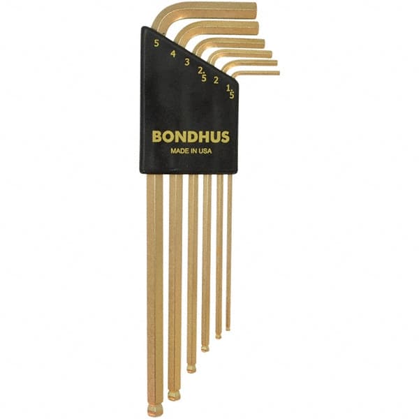 Bondhus - Hex Key Sets Tool Type: Hex Handle Type: L-Key Long Arm - Industrial Tool & Supply