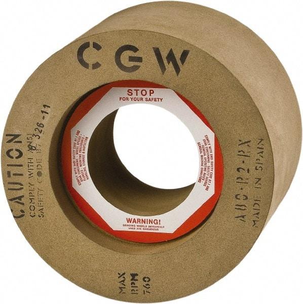 Camel Grinding Wheels - 1" Wide x 12" Diam, Type 1 Feed Wheel - 5" Hole Size, 80 Grit, Hardness R - Industrial Tool & Supply