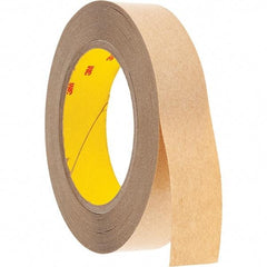 3M - 1" x 36 Yd Acrylic Adhesive Double Sided Tape - 4 mil Thick, Clear, Polyester Film Liner - Industrial Tool & Supply
