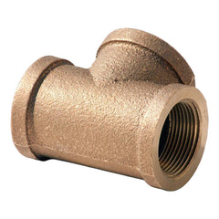 Merit Brass - Brass & Chrome Pipe Fittings Type: Tee Fitting Size: 1-1/2 - Industrial Tool & Supply