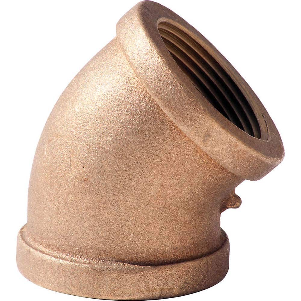 Merit Brass - Brass & Chrome Pipe Fittings Type: 45 Degree Elbow Fitting Size: 1-1/2 - Industrial Tool & Supply
