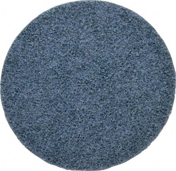 3M - 5" Coarse Grade Ceramic Deburring Disc - Quick Change Connection, Blue, 12,000 Max RPM - Industrial Tool & Supply