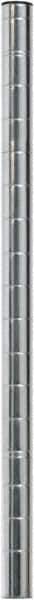 Eagle MHC - 1" Wide, 18 High, Open Shelving Accessory/Component - Zinc, Zinc Finish, 1" Deep, Use with Eagle MHC Shelving - Industrial Tool & Supply