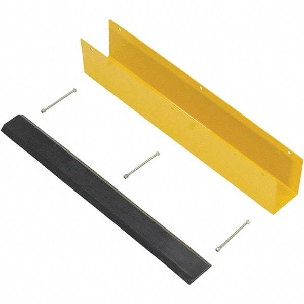 Vestil - 4-7/8" Long, Rubber Rack Guard - Yellow/Black - Industrial Tool & Supply