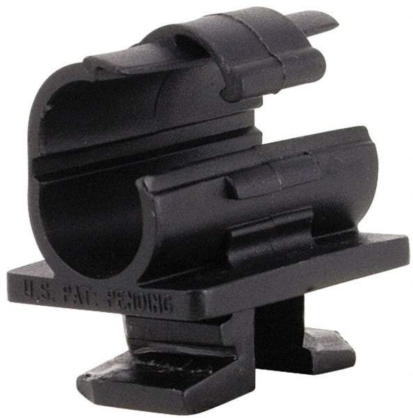 ZSI - 7/8" Tube Diam, Cushion Clamp - Black, 175 Lb Capacity, Polyamide - Industrial Tool & Supply