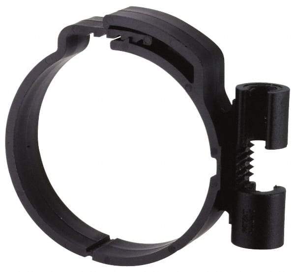 ZSI - 3/8" Rod, 1-1/8" Tube Diam, Cushion Clamp - Black, 150 Lb Capacity, Polyamide - Industrial Tool & Supply