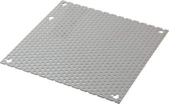 Cooper B-Line - 6-1/4" OAW x 6-1/4" OAH Powder Coat Finish Electrical Enclosure Perforated Panel - 8" x 8" Box, 16 Gauge Steel, Use with 884-1/886-1 - Industrial Tool & Supply