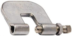 Cooper B-Line - 3/4" Max Flange Thickness, 3/8" Rod Steel C-Clamp with Locknut - 300 Lb Capacity, ASTM A1011 Carbon Steel - Industrial Tool & Supply