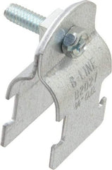 Cooper B-Line - 3/4" Pipe, 16 Gauge, Grade ASTM A1011," Pipe or Conduit Clamp - Zinc Plated, 400 Lb Capacity, All Conduit - Industrial Tool & Supply