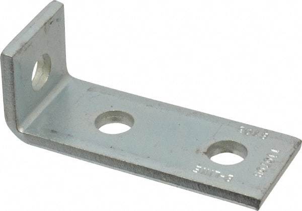 Cooper B-Line - Zinc Plated Carbon Steel 90° Strut Fitting - 1/2" Bolt, 3 Holes, Used with Cooper B Line Channel & Strut (All Sizes Except B62 & B72) - Industrial Tool & Supply