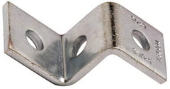 Cooper B-Line - Zinc Plated Carbon Steel Z Strut Fitting - 1/2" Bolt, 3 Holes, Used with Cooper B Line Channel & Strut (All Sizes Except B62 & B72) - Industrial Tool & Supply