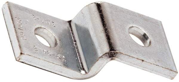 Cooper B-Line - Zinc Plated Carbon Steel Z Strut Fitting - 1/2" Bolt, 2 Holes, Used with Cooper B Line Channel & Strut (All Sizes Except B62 & B72) - Industrial Tool & Supply