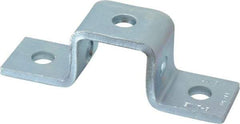 Cooper B-Line - Zinc Plated Carbon Steel Bracket Strut Fitting - 1/2" Bolt, 5 Holes, Used with Cooper B Line Channel & Strut (All Sizes Except B62 & B72) - Industrial Tool & Supply