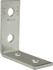 Cooper B-Line - Zinc Plated Carbon Steel 90° Strut Fitting - 1/2" Bolt, 4 Holes, Used with Cooper B Line Channel & Strut (All Sizes Except B62 & B72) - Industrial Tool & Supply