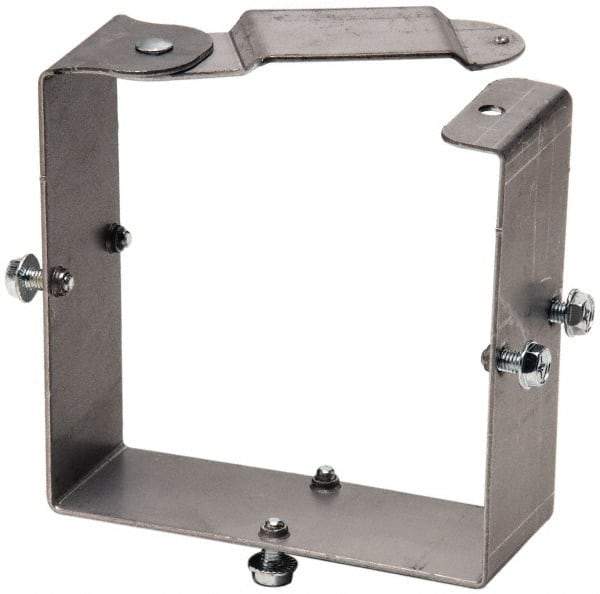 Cooper B-Line - 4 Inch Long x 4 Inch High, Rectangular Raceway Connector Coupling - Gray, For Use with Lay In Wireways, Type 1 Hinge Cover Wireway - Industrial Tool & Supply