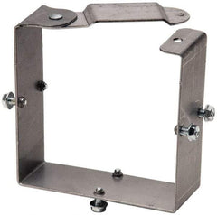 Cooper B-Line - 4 Inch Long x 4 Inch High, Rectangular Raceway Connector Coupling - Gray, For Use with Lay In Wireways, Type 1 Hinge Cover Wireway - Industrial Tool & Supply