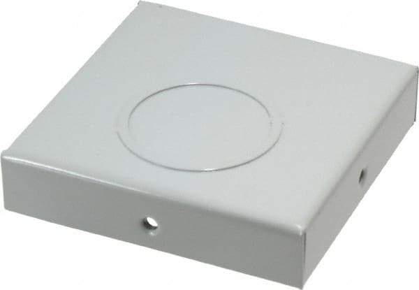 Cooper B-Line - 4 Inch Wide x 4 Inch High, Square Raceway Fitting - Gray, For Use with Lay In Wireways, Type 1 Screw Cover Wireway - Industrial Tool & Supply