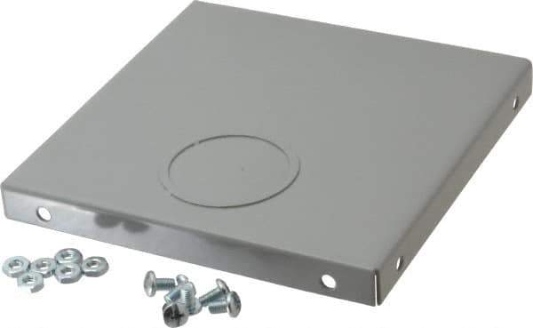 Cooper B-Line - 6 Inch Wide x 6 Inch High, Rectangular Raceway Fitting - Gray, For Use with Lay In Wireways, Type 1 Screw Cover Wireway - Industrial Tool & Supply