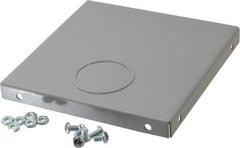 Cooper B-Line - 6 Inch Wide x 6 Inch High, Rectangular Raceway Fitting - Gray, For Use with Lay In Wireways, Type 1 Screw Cover Wireway - Industrial Tool & Supply