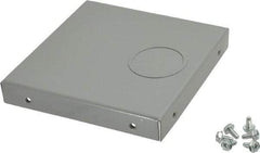 Cooper B-Line - 6 Inch Wide x 6 Inch High, Rectangular Raceway Fitting - Gray, For Use with Lay In Wireways, Type 1 Screw Cover Wireway - Industrial Tool & Supply