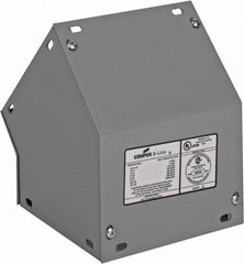 Cooper B-Line - 6 Inch Wide x 6 Inch High, Raceway Elbow End - 45°, Gray, For Use with Lay In Wireways, Type 1 Screw Cover Wireway - Industrial Tool & Supply