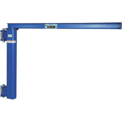 Vestil - 300 Lb Load Capacity, Steel Jib Crane - 8' Span - Industrial Tool & Supply