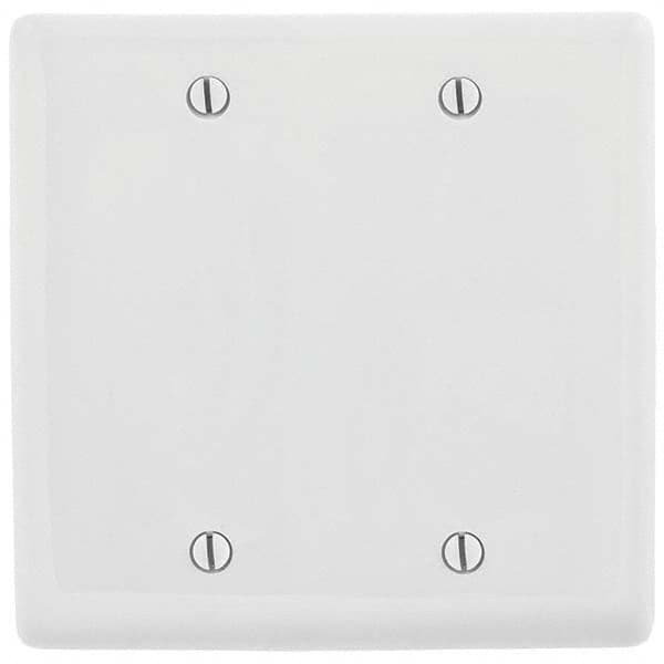 Hubbell Wiring Device-Kellems - Wall Plates Wall Plate Type: Blank Wall Plate Color: White - Industrial Tool & Supply