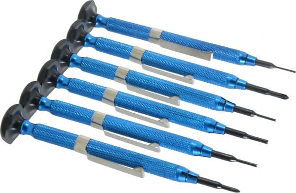 Moody Tools - 6 Piece Phillips, Screw Extractor, Slotted Screwdriver Set - Industrial Tool & Supply
