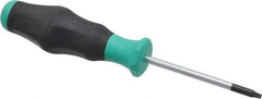Wera - T9 Torx Driver - 2-23/64" Blade Length, 5-35/64" OAL, Ergonomic Handle - Industrial Tool & Supply