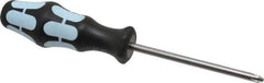 Wera - #2, 8-1/4" OAL, Standard Phillips Screwdriver - 4" Blade Length, Round Shank, Ergonomic Handle - Industrial Tool & Supply