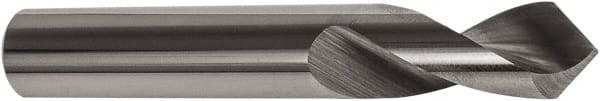 Precision Twist Drill - 1/2" Body Diam, 90°, 4" OAL, Solid Carbide Spotting Drill - Industrial Tool & Supply
