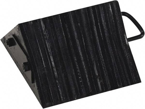 Vestil - 10" Wide x 5-1/2" High x 10" Deep, Rubber Wheel Chock - Industrial Tool & Supply