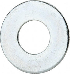Value Collection - 1-1/8" Screw, Grade 2 Steel USS Flat Washer - 1.243" ID x 2.78" OD, 0.192" Thick, Zinc-Plated Finish - Industrial Tool & Supply