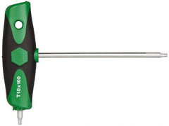 Wiha - T10 T-Handle Cushion Grip Torx Key Set - 100mm Length Under Head, T10 Torx Size - Industrial Tool & Supply