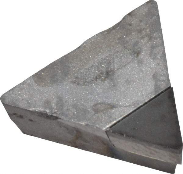 Made in USA - TPG221 Polycrystalline Diamond (PCD) Turning Insert - Uncoated, 60° Triangle, 1/4" Inscr Circle, 1/8" Thick, 1/64" Corner Radius - Industrial Tool & Supply