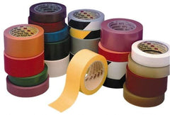 3M - Yellow Solid Color Vinyl Tape - 4" Wide x 108' Long, General Traffic - Industrial Tool & Supply