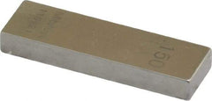 Mitutoyo - 0.15" Rectangular Steel Gage Block - Accuracy Grade 0, Includes Certificate of Inspection - Industrial Tool & Supply