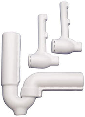 Federal Process - 1-1/2 Inch Pipe, Protect-a-trap Offset Cover Only - White, PVC - Industrial Tool & Supply
