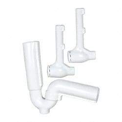 Federal Process - 1-1/2 Inch Pipe, Protect-a-trap Cover - White, PVC - Industrial Tool & Supply