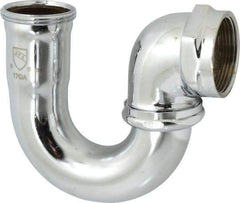 Federal Process - 1-1/2 Outside Diameter, 17 Gauge, Adjustable Sink Traps - Chrome Coated, Brass - Industrial Tool & Supply