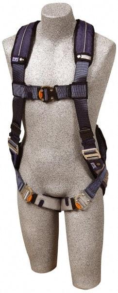 DBI/SALA - 420 Lb Capacity, Size M, Full Body Construction Safety Harness - Polyester Webbing, Quick Connect Leg Strap, Quick Connect Chest Strap - Industrial Tool & Supply
