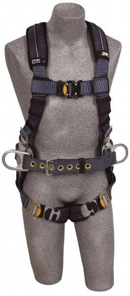 DBI/SALA - 420 Lb Capacity, Size S, Full Body Construction Safety Harness - Polyester Webbing, Side D-Ring, Quick Connect Leg Strap, Quick Connect Chest Strap - Industrial Tool & Supply