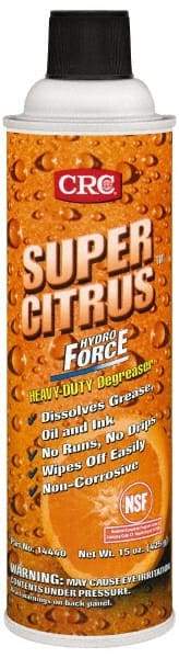 CRC - 20 oz Aerosol Cleaner/Degreaser - Aerosol, Citrus - Industrial Tool & Supply