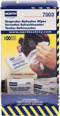 North - Facepiece Alcohol Wipes - Individually Wrapped - Industrial Tool & Supply