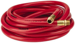 PRO-SOURCE - 1/2" ID x 3/4" OD 25' Long Multipurpose Air Hose - MNPT x MNPT Ends, 300 Working psi, 23 to 150°F, 1/2" Fitting, Red - Industrial Tool & Supply