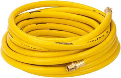 PRO-SOURCE - 1/2" ID x 3/4" OD 50' Long Multipurpose Air Hose - MNPT x MNPT Ends, 300 Working psi, 23 to 150°F, 1/2" Fitting, Yellow - Industrial Tool & Supply