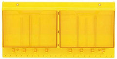 Master Lock - 1 Piece, Empty Polycarbonate Lockout Device and Tag Station - 22 Inch Wide x 11 Inch High x 4-1/8 Inch Deep, Yellow - Industrial Tool & Supply